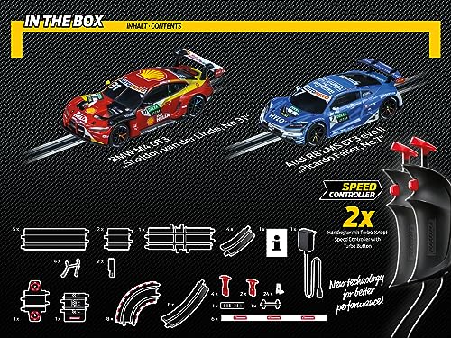 Carrera High Speed I – Digitale Rennbahn 1:43 mit 63 m Strecke, Rundenzähler & Turbo-Boost