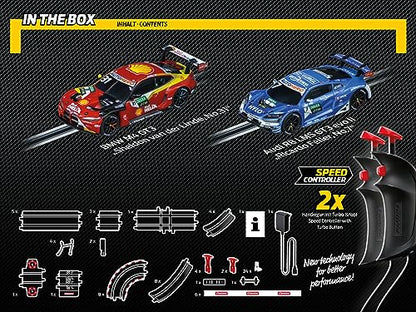 Carrera High Speed I – Digitale Rennbahn 1:43 mit 63 m Strecke, Rundenzähler & Turbo-Boost
