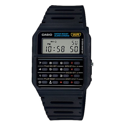 Casio Herren Armbanduhr Collection Digital Quarz Schwarz Resin Ca-53W. Bekannt aus Zurück in die Zukunft.