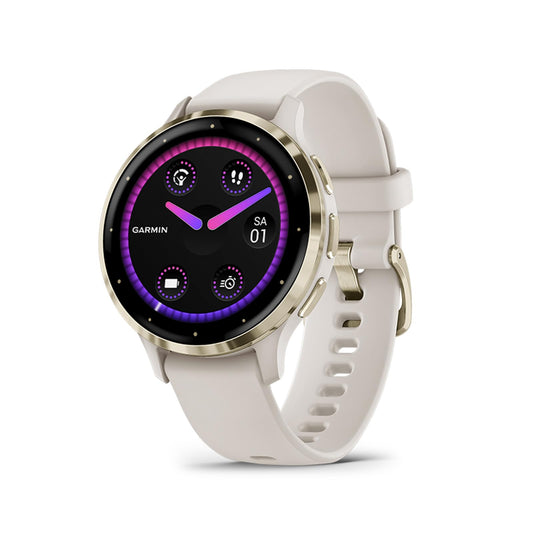 Garmin Venu 3S – GPS-Fitness-Smartwatch mit Bluetooth Telefonie und Sprachassistenz, Ultrascharfes 1,2 Zoll AMOLED-Touchdisplay, Fitnessfunktionen, Garmin Music, Garmin Pay und Rollstuhlmodus