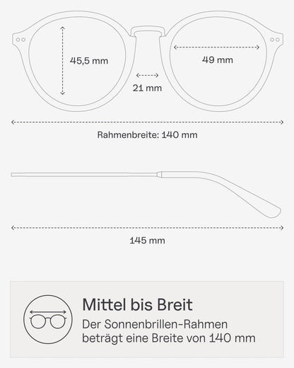 Kapten & Son Sonnenbrille Maui Summernight. Stylischer UV-Schutz für Alltag & Reisen.