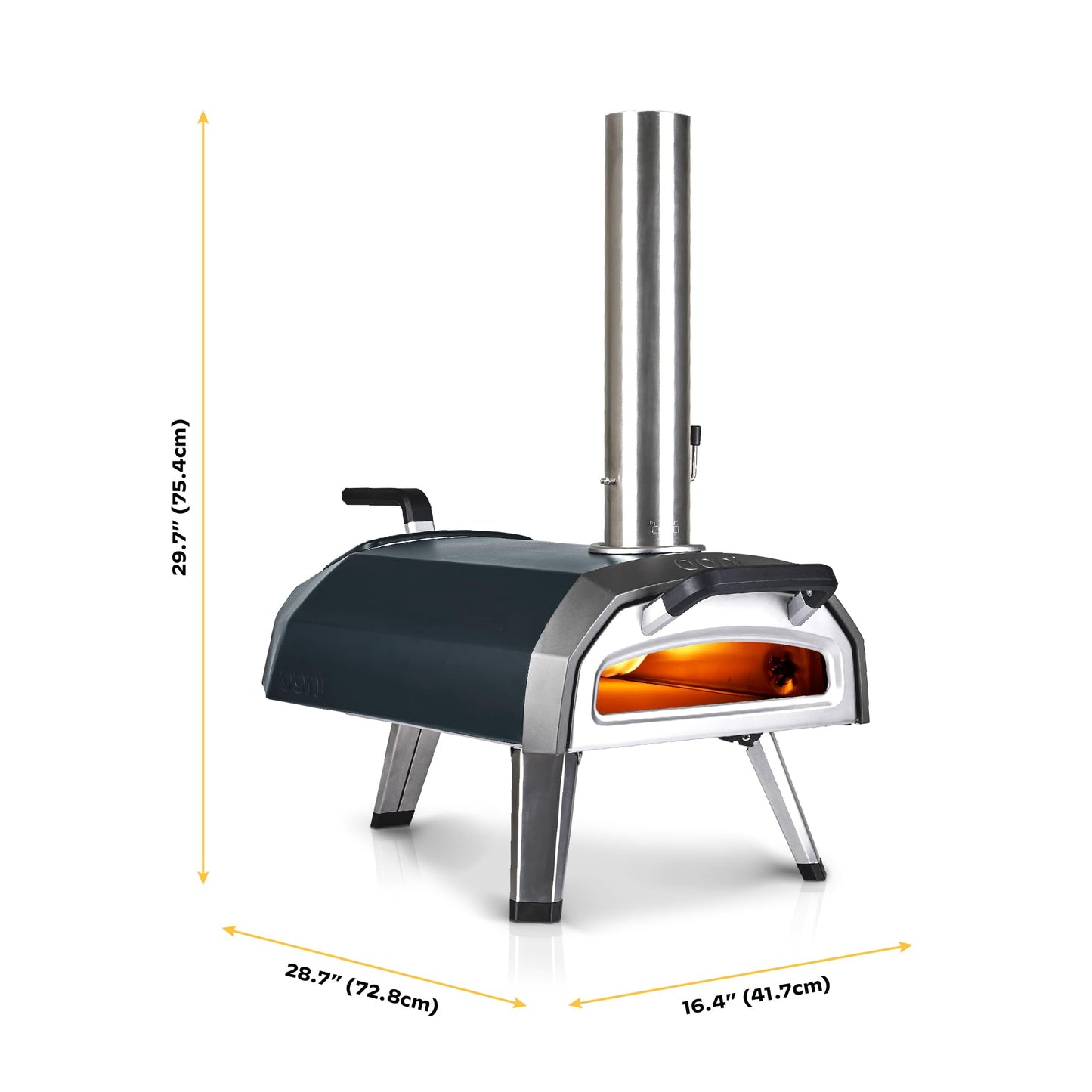 Ooni Karu 2 Multi-Brennstoff Pizzaofen . Tragbarer Outdoor-Ofen für Gas, Holz & Holzkohle.Genieße authentische Steinofenpizza überall.