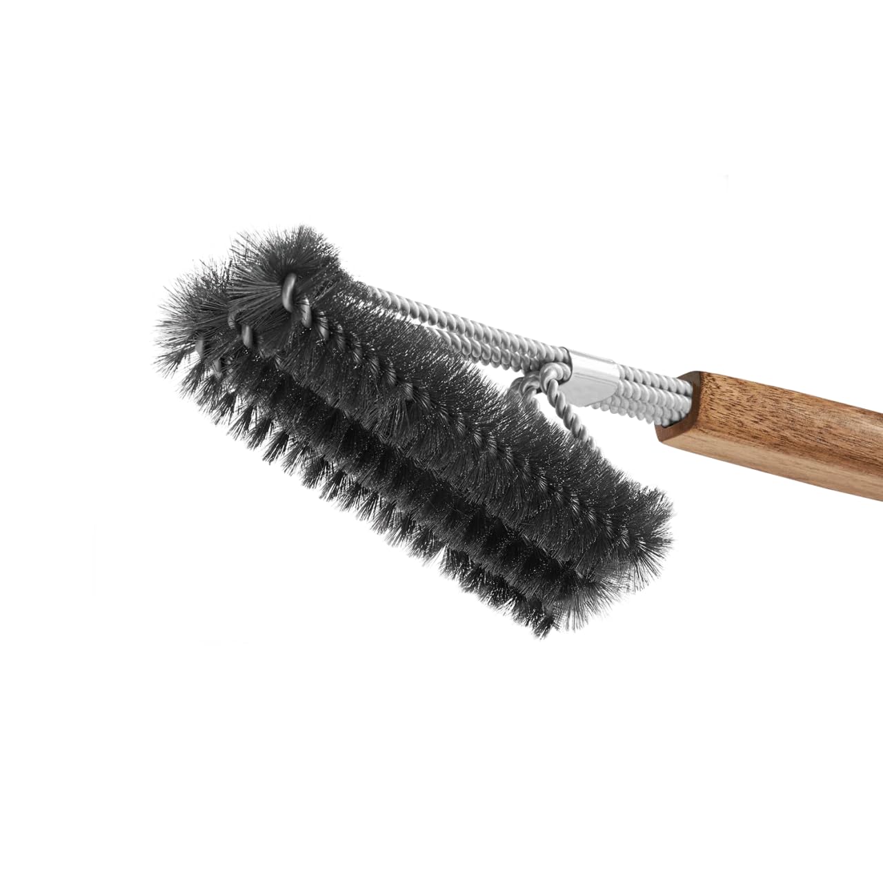 BURNHARD Grillbesteck-Set (4-tlg., 42 cm) aus Edelstahl und Akazienholz – bestehend aus Zange, Wender, Fleischgabel und Grillbürste. Extra lange Holzgriffe mit Aufhänge-Ösen für sicheres und stilvolles Grillen. Robustes Zubehör für echte BBQ-Fans.
