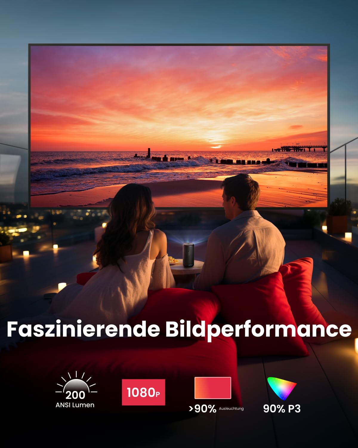 Nebula Capsule3 – Kompakter 1080p Smart-Beamer mit 200 ANSI-Lumen & Netflix. Sichere dir jetzt den Nebula Capsule3 und verwandle jedes Zimmer in dein privates Heimkino.