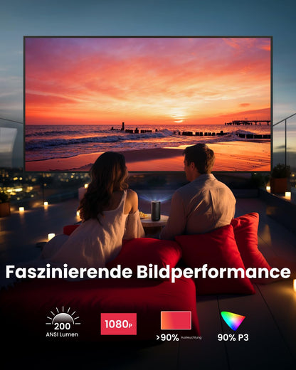 Nebula Capsule3 – Kompakter 1080p Smart-Beamer mit 200 ANSI-Lumen & Netflix. Sichere dir jetzt den Nebula Capsule3 und verwandle jedes Zimmer in dein privates Heimkino.