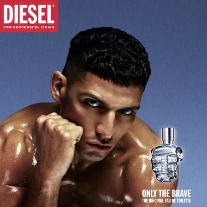 Diesel Only The Brave Eau de Toilette Spray (125 ml). Zitrusfrischer Zitronen- & Wacholderkick mit kraftvoller Bernsteinholz- und Patchouli-Tiefe.