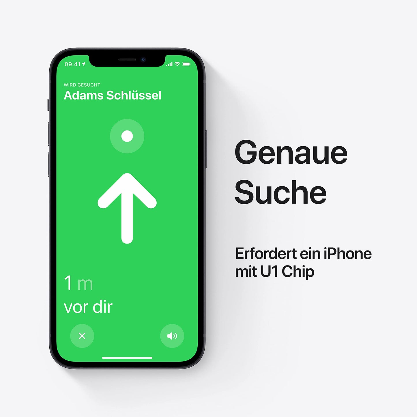Apple AirTag – kompakter Tracker zum Wiederfinden von Schlüsseln, Geldbörsen, Gepäck und mehr. Einfaches Setup mit iPhone oder iPad, präzise Ortung. Mit austauschbarer Batterie.