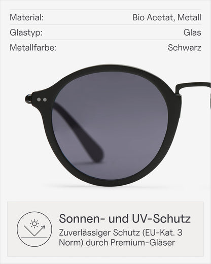 Kapten & Son Sonnenbrille Maui Summernight. Stylischer UV-Schutz für Alltag & Reisen.