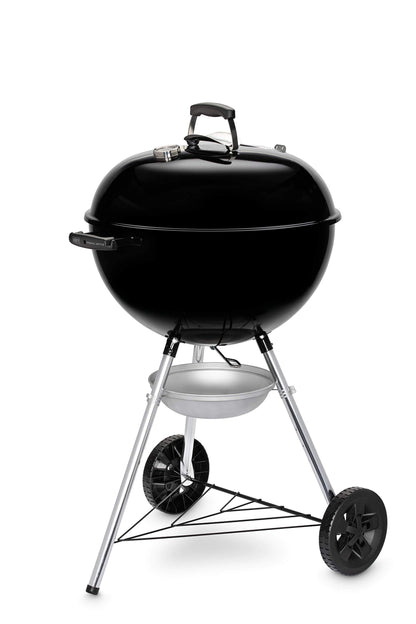 Weber Original Kettle Holzkohlegrill Ø 57 cm mit porzellanemailliertem Deckel und Kessel, integriertem Thermometer und One-Touch-Reinigungssystem. Klassiker mit viel Grillfläche und ikonischem Design. Für authentisches BBQ in bewährter Weber-Qualität.