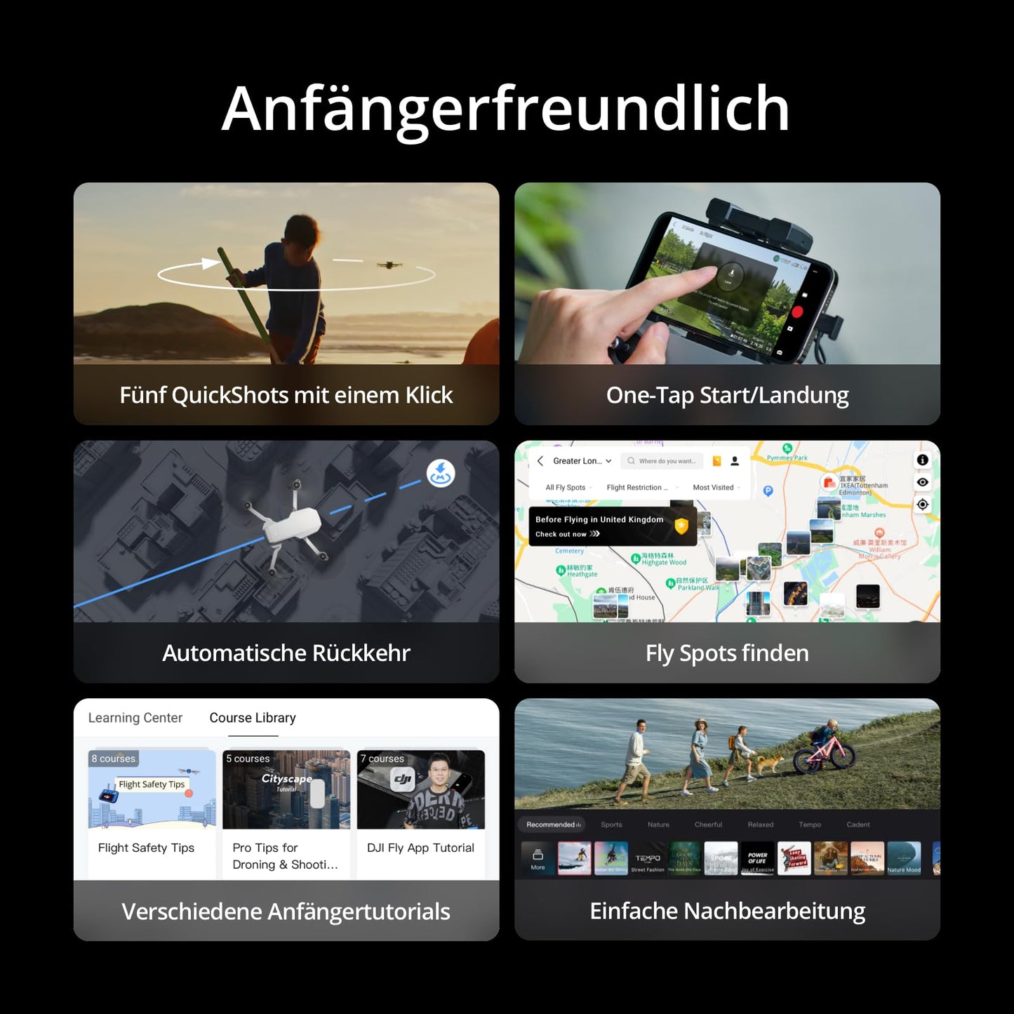 DJI Mini 4K – Ultraleichte 4K-Drohne mit 3-Achsen-Gimbal & 10 km Reichweite. Hol dir jetzt die DJI Mini 4K und erkunde die Welt aus der Vogelperspektive.