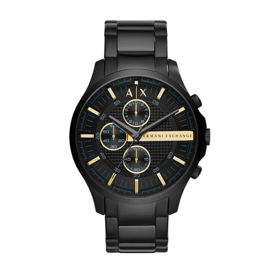 Armani Exchange Herrenuhr AX2164 mit Chronographenwerk und 46 mm Gehäuse – wahlweise mit Edelstahl-, Leder- oder Silikonarmband. Sportlich-elegantes Design mit markanter Präsenz. Für Männer, die Stil und Funktion in einem Statement vereinen.