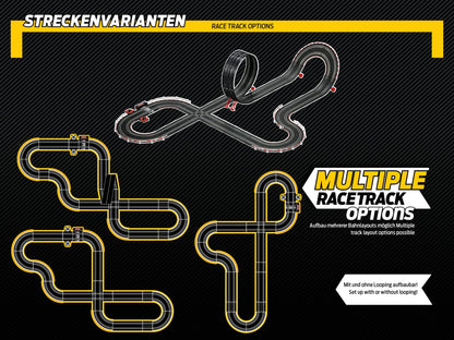 Carrera High Speed I – Digitale Rennbahn 1:43 mit 63 m Strecke, Rundenzähler & Turbo-Boost