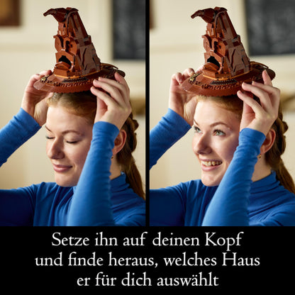 LEGO Harry Potter Der Sprechende Hut (Set 76429). 561 Teile, 31 magische Soundkombinationen & Hogwarts-Ständer mit Harry-Minifigur.