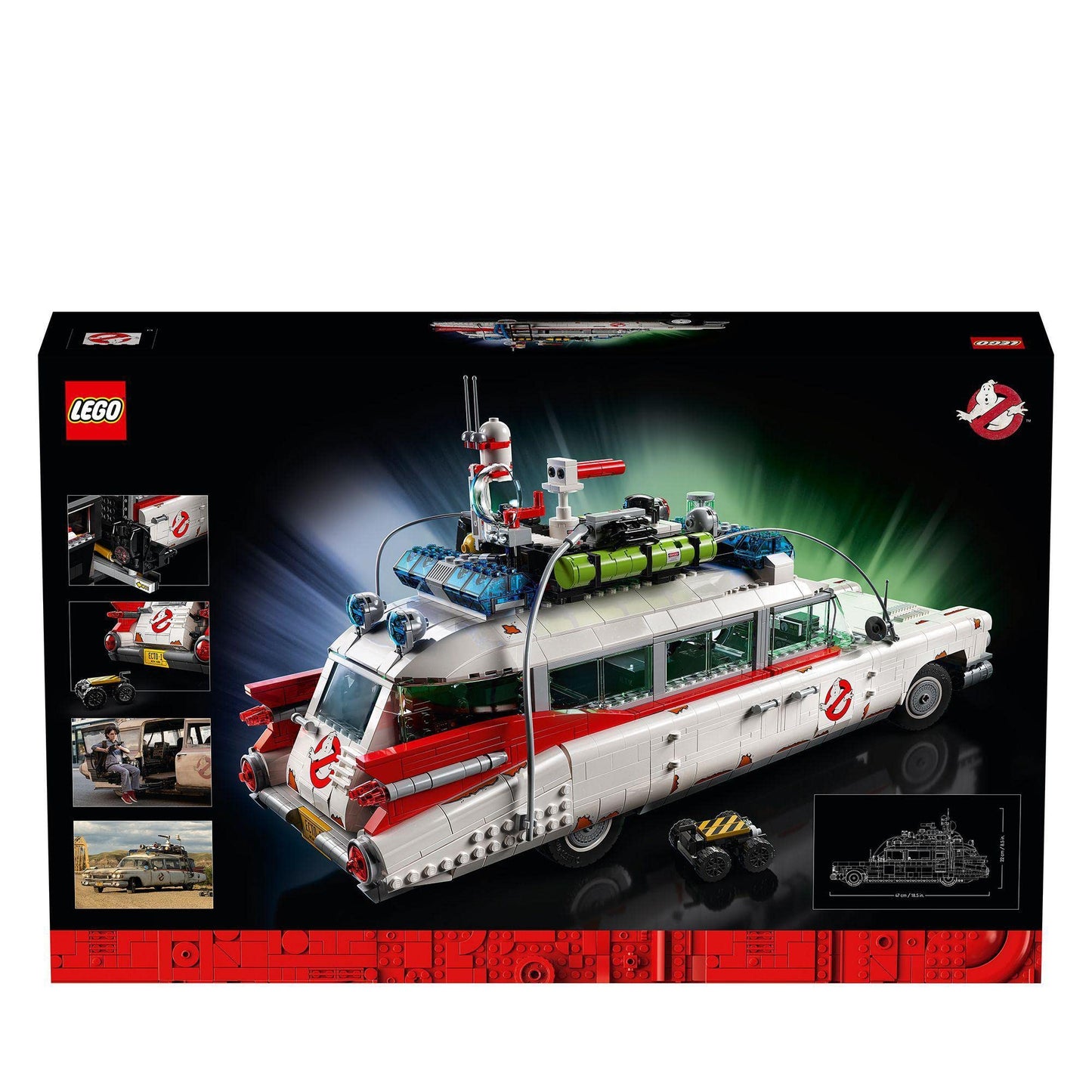 LEGO Ghostbusters ECTO-1 (Set 10274). 2.352 Teile Cadillac-Modell mit Geisterfalle, Schwenksitz & paranormaler Ausrüstung.