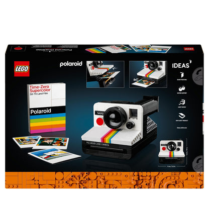 LEGO Ideas Polaroid OneStep SX-70 (Set 21345). 516 Teile Sofortbild-Kamera mit Auslösefunktion und Filmschacht.