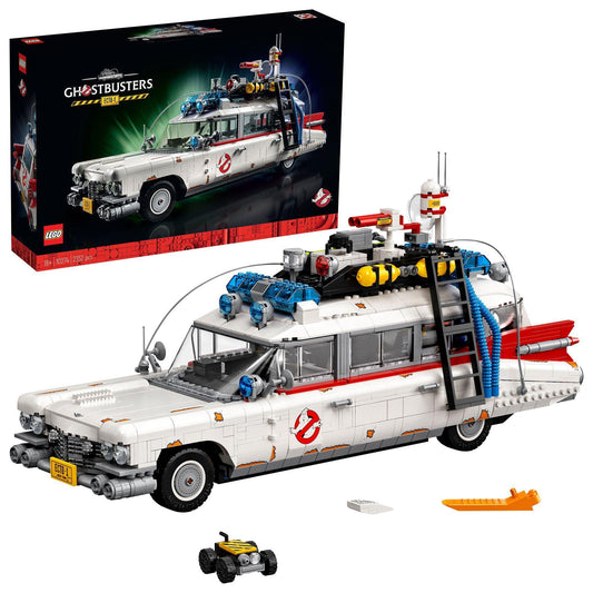 LEGO Ghostbusters ECTO-1 (Set 10274). 2.352 Teile Cadillac-Modell mit Geisterfalle, Schwenksitz & paranormaler Ausrüstung.
