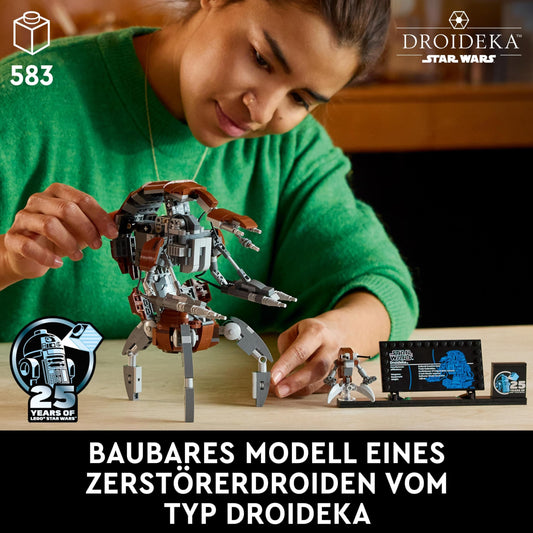 LEGO Star Wars Droideka (Set 75381). 583 Teile Kampf-Droide mit Jubiläumsdetails zum, ideal zum Ausstellen.