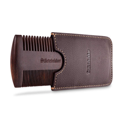 Störtebekker® Premium Bartpflege-Set für Männer – mit Bartöl „Crusoe“, Bartkamm und Bartbürste. Ideal für die tägliche Bartpflege in stilvoller Qualität.