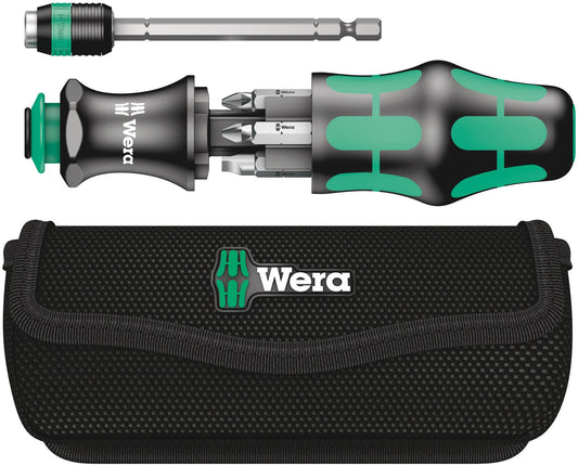 Wera Kraftform Kompakt 20 mit Tasche, 7-teilig, Schwarz-Grün, 05051021001