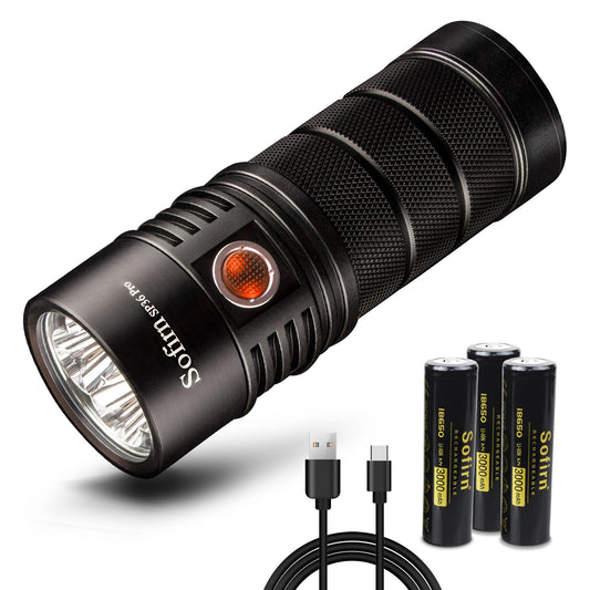 Sofirn SP36 Pro. Ultrahelle, wiederaufladbare Taschenlampe für jede Nacht und jedes Abenteuer.