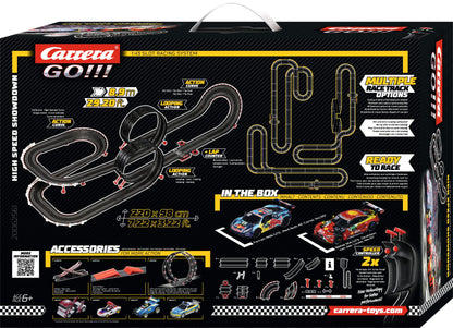 Carrera High Speed I – Digitale Rennbahn 1:43 mit 63 m Strecke, Rundenzähler & Turbo-Boost